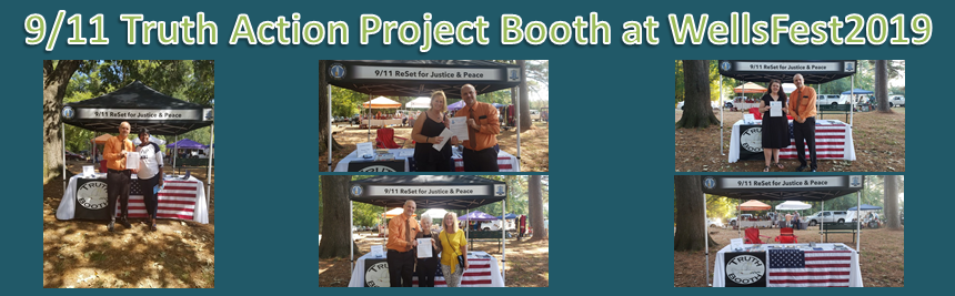 Recounting a 9/11 Truth Action Project outreach event at WellsFest 2019 in Jackson, MS.